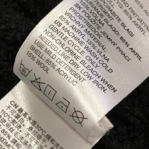 ‼️WEEKEND SALE‼️ Cheap Monday☀️Knit black zip up sweater - Picture 12 of 12